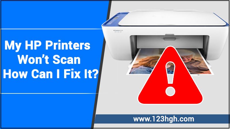 HP printers won't scan