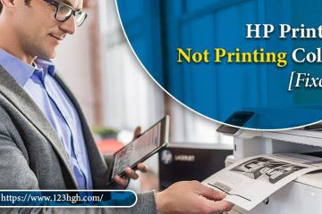 hp printer not printing color