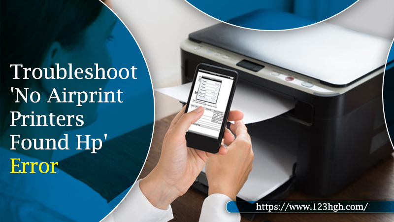 no AirPrint printers found hp